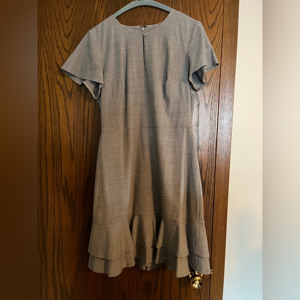 Banana republic gray wool work dress